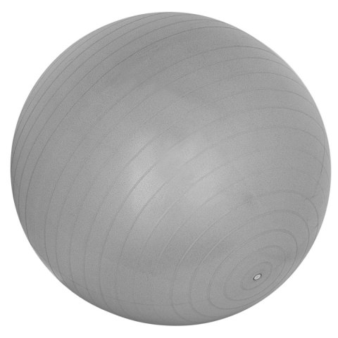 PIŁKA GIMNASTYCZNA DO ĆWICZEŃ FITNESS 75CM ANTIBURST SZARA