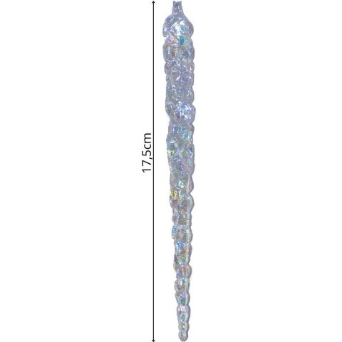 SOPLE LODU OPALIZUJĄCE DEKORACJA WISZĄCA 25 CM 6 SZT