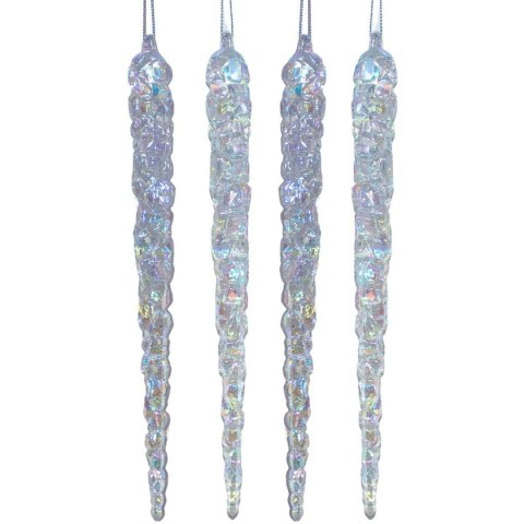 SOPLE LODU OPALIZUJĄCE DEKORACJA WISZĄCA 30 CM 4 SZT