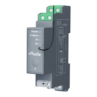 Przekaźnik SHELLY Qubino Pro 2 Z-Wave DIN 2-kanał