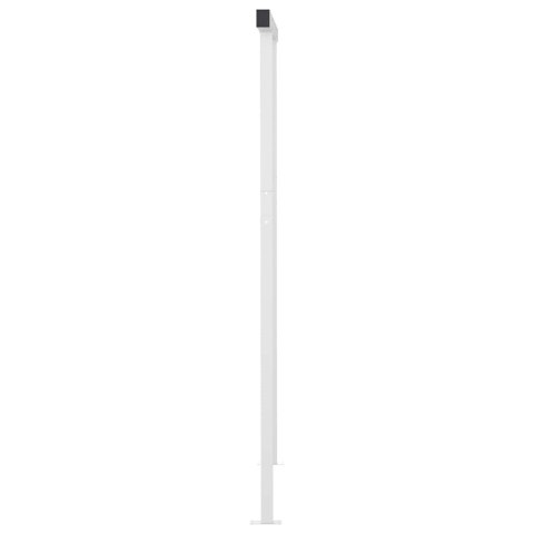 Ręcznie zwijana markiza z LED, 3x2,5 m, niebiesko-biała