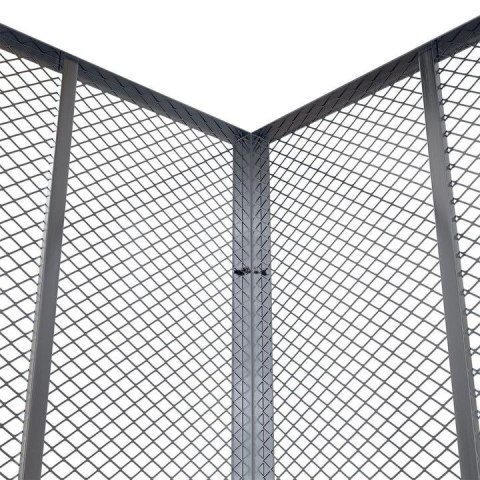 Kompostownik ogrodowy stalowy 800 l, ocynk, 100x100x80 cm