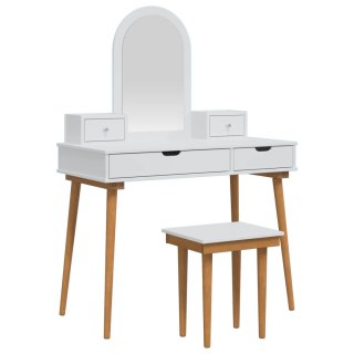 VidaXL Zestaw toaletki FAUSKE 5 pcs Biały 100 x 50 x 143 cm