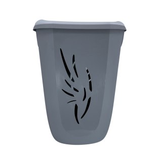 Kosz na pranie 40L Flora, Szary
