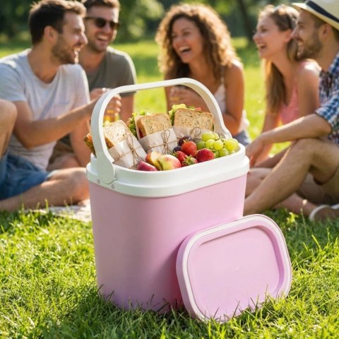 Lodówka GIOSTYLE 12L Jasnoróżowa Kamai