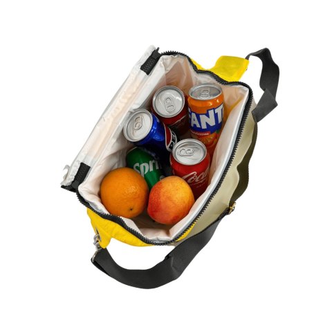 Torba lunchowa Kamai Gio Style na ramię, żółta, pojemność 7L