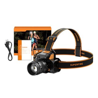 Latarka czołowa SUPERFIRE HL58 350lm USB