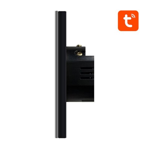 Włącznik światła AVATTO ZTS02-EU-B2 ZigBee 2-kanałowy (czarny)