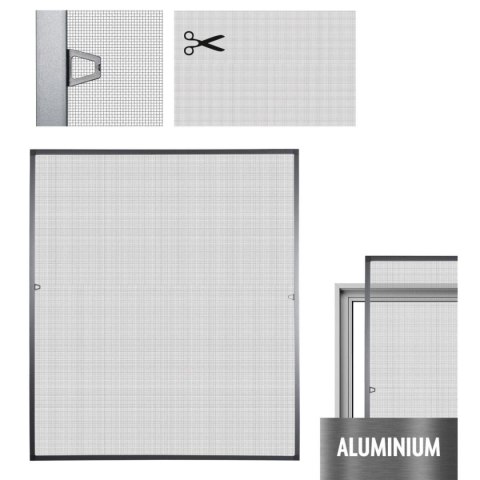 MOSKITIERA OKNO ALU 150X130CM GARDEN LIFE