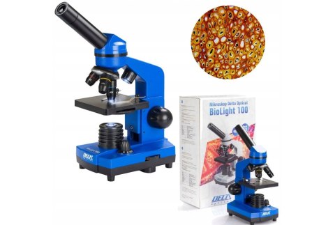 Mikroskop Delta Optical BioLight 100 (niebieski)