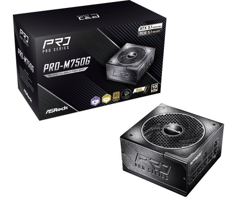 Zasilacz Asrock PRO-M750G 750W 80 PLUS Gold