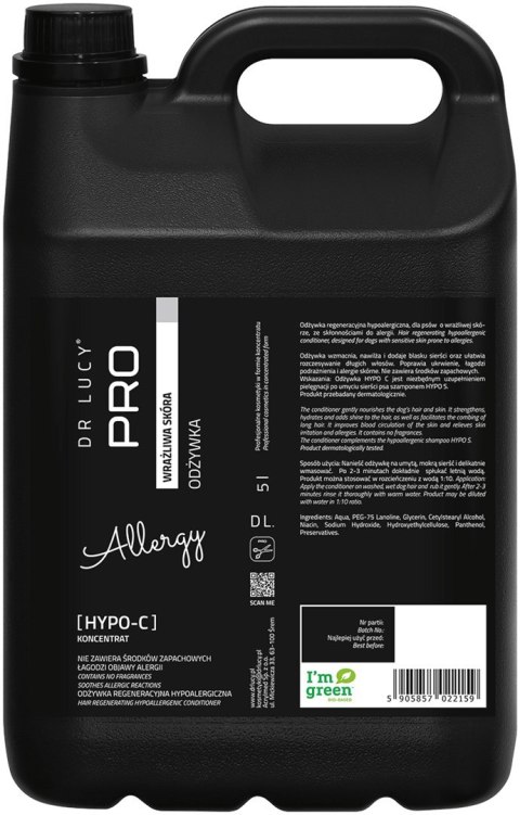 DR LUCY - PRO HYPO C 5 L - ODŻYWKA HIPOALERGICZNA, DLA PSÓW