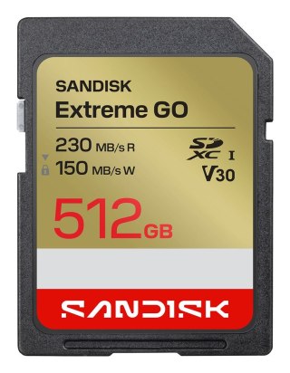 Sandisk Extreme Go SD UHS-I 512GB SD 230MB/s(R) / 150MB/s(W)
