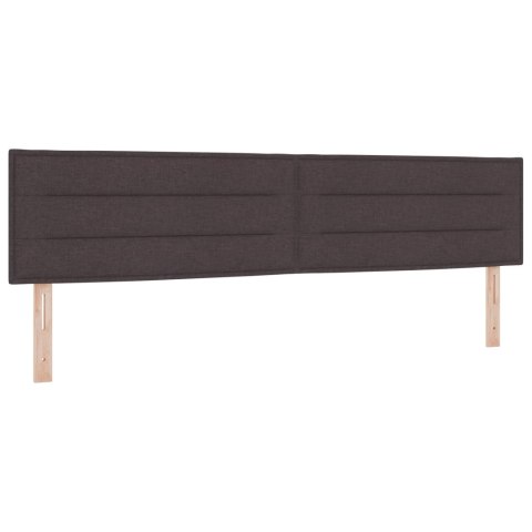 Łóżko kontynentalne z materacem Ciemny brąz 200 x 200 cm
