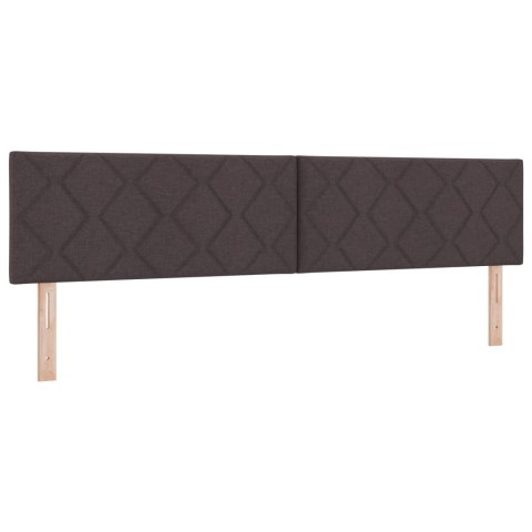 Łóżko kontynentalne z materacem Ciemny brąz 200 x 200 cm