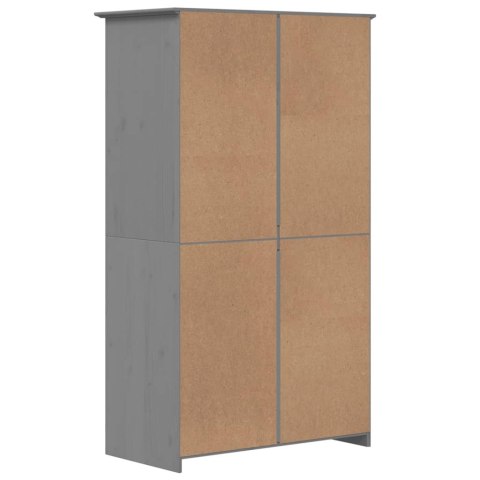 Szafa BODO, szara, 99x53,5x173 cm, lite drewno sosnowe