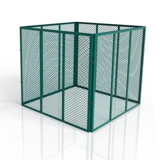 Kompostownik metalowy ogrodowy 800 l - zielony