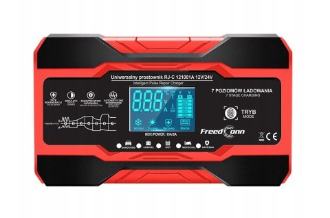 Prostownik akumulatorowy FreedConn RJ-C 121001A 12V, 10A /24V 5A (OUTLET)