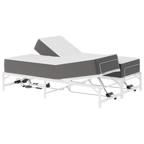 Elektro Regulowany Stelaż Łóżka Biały 140 x 200 cm Stal