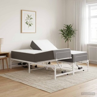 Elektro Regulowany Stelaż Łóżka Biały 150 x 200 cm Stal