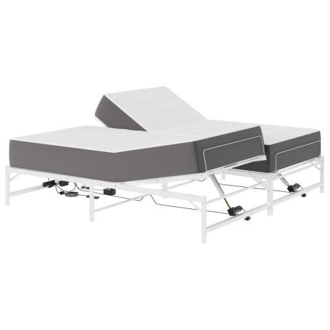 Elektro Regulowany Stelaż Łóżka Biały 180 x 200 cm Stal
