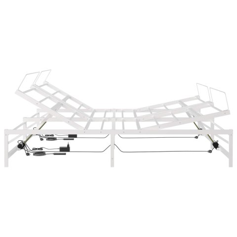 Elektro Regulowany Stelaż Łóżka Biały 180 x 200 cm Stal