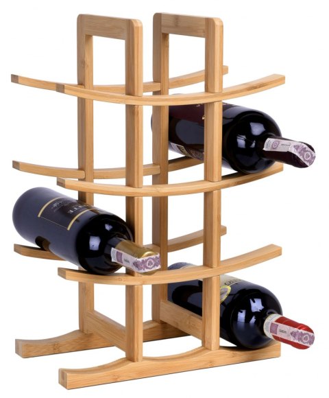 Stojak na wino bambusowy