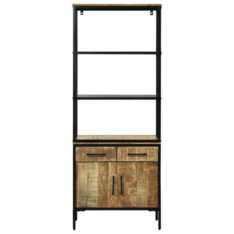 Highboard z szufladą Brązowy 70 x 35 x 180 cm Drewno z mango