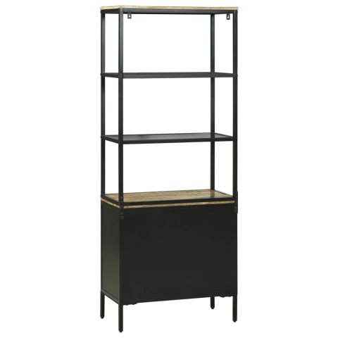 Highboard z szufladą Brązowy 70 x 35 x 180 cm Drewno z mango