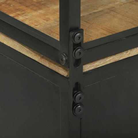 Highboard z szufladą Brązowy 70 x 35 x 180 cm Drewno z mango