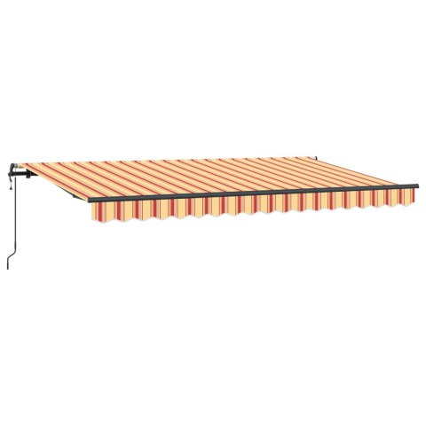 Markiza wysuwana Żółty 400 x 200 cm tkanina