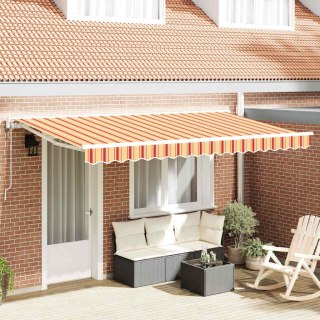 VidaXL Rama markizy Wielokolorowe 400 x 200 cm Poliester z powłoką PU