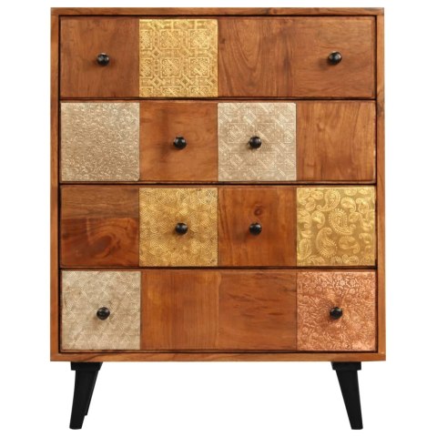 Komoda z litego drewna akacjowego, 60x30x75 cm