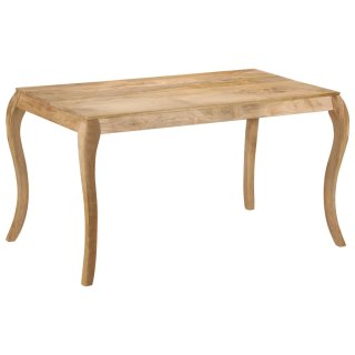 VidaXL Stół jadalniany z litego drewna mango, 135 x 75 x 76 cm
