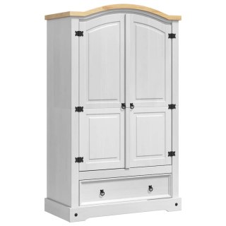 Garderoba Corona Biały 101 x 52 x 170 cm Lite drewno sosnowe