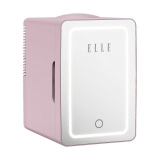 Mini lodówka z lusterkiem do makijażu LED ELLE Home ESDAFX08PUEU 8L fioletowa