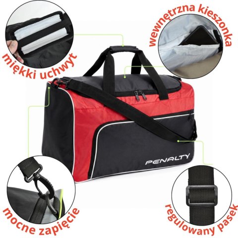 TORBA SPORTOWA PENALTY BAG MALA GYM S11 MEDIUM CZERWONA
