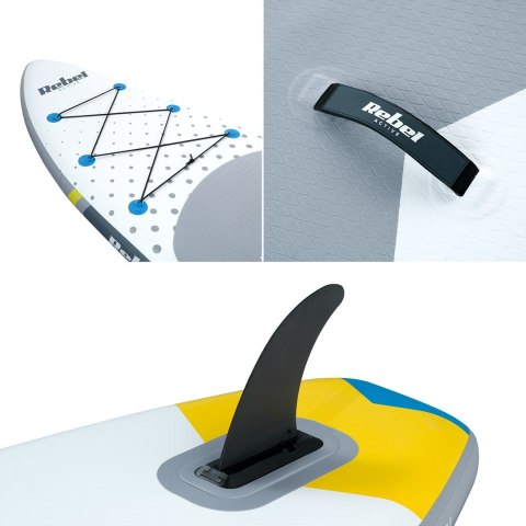Deska SUP REBEL ACTIVE pompowana 350x81x15cm biała