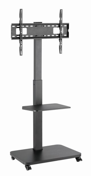 GEMBIRD STOJAK PODŁOGOWY NA TELEWIZOR, MOBILNY NA KÓŁKACH (OBROTOWY/UCHYLNY), 32" - 75", CZARNY