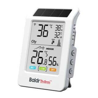 Termohigrometr BALDRTHERM HCS596WB zasilany energią słoneczną Wi-Fi