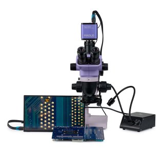 Cyfrowy mikroskop stereoskopowy MAGUS Stereo D8TR LCD do napraw urządzeń elektronicznych
