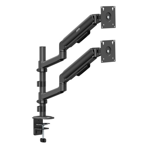 ERGO OFFICE UCHWYT / WIESZAK NA 2 MONITORY, SPRĘŻYNA GAZOWA, 17"-32", 1-10KG, CZARNY MAT, ER-692 B