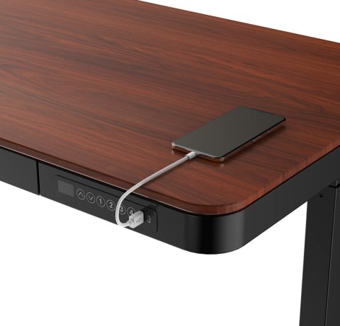 Biurko ACTIVEJET z el.reg.wys. 120x60 ET119S cz/orz