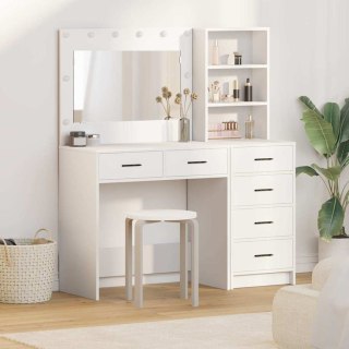 Toaletka 2 szt. Biały 78,5 x 41 x 135 cm Drewno inżynieryjne