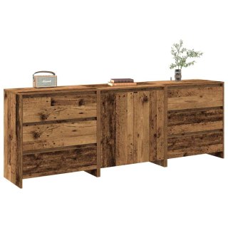 3-cz. szafka, stare drewno, 60x30x75cm, materiał drewnopochodny