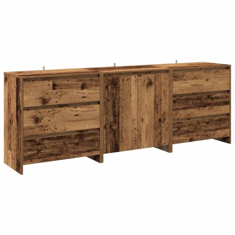 3-cz. szafka, stare drewno, 60x30x75cm, materiał drewnopochodny