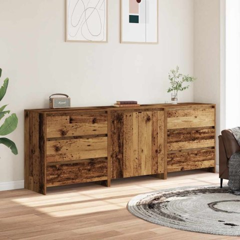3-cz. szafka, stare drewno, 60x30x75cm, materiał drewnopochodny