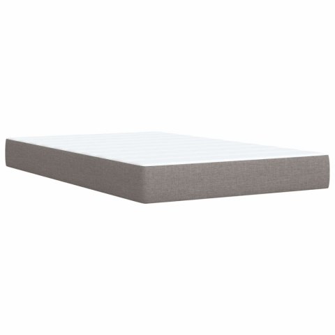Łóżko Box Spring z materacem i LED Ciemnoszary 120 x 190 cm