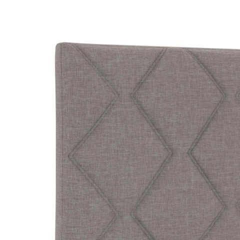 Łóżko Box Spring z materacem i LED Ciemnoszary 120 x 190 cm