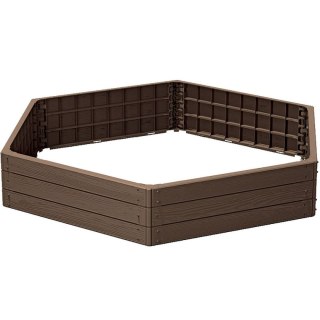 GRZĄDKA RABATKA OGRODOWA OBRZEŻE BASE WOOD 6 ELEMENTÓW RUSTYKALNA CEGŁA
